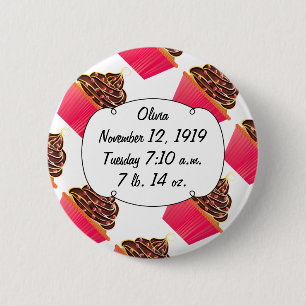 Cupcakes 2 Inch Round Button