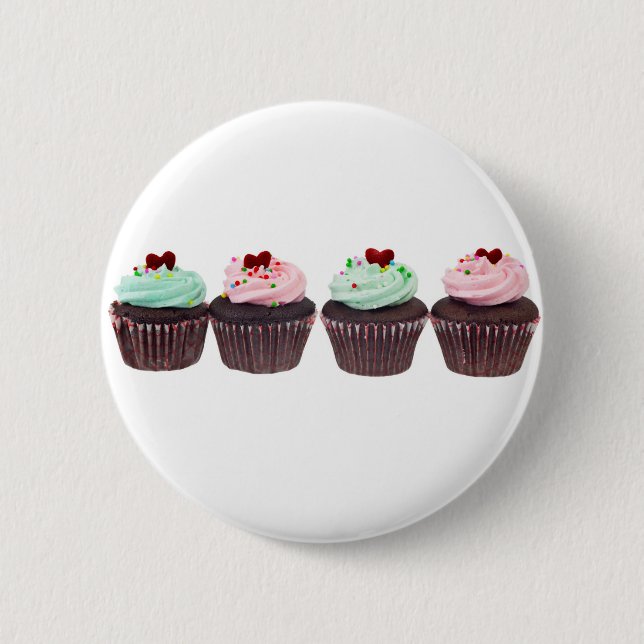 Cupcakes 2 Inch Round Button (Front)