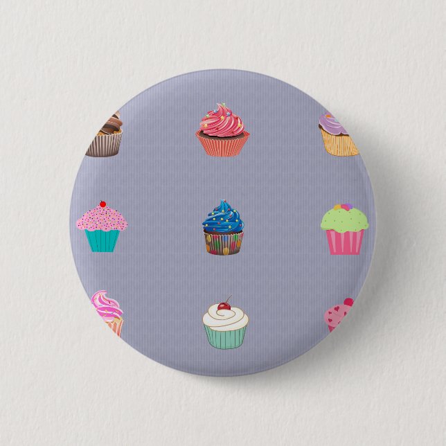 Cupcakes 2 Inch Round Button (Front)