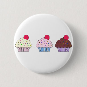 Cupcakes 2 Inch Round Button