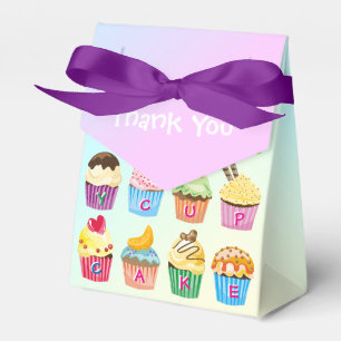 Cupcakes Add Your Name Monogram Delicious Treats Favor Box