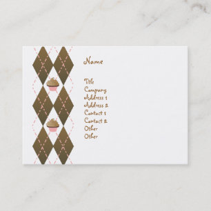 Cupcakes and Argyle Business Card