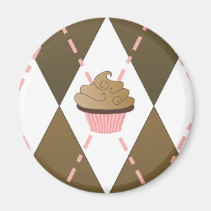 Cupcakes and Argyle Magnet