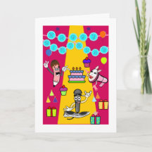 Cupcakes and Balloons Birthday Card