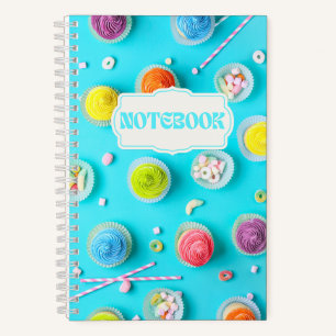 Cupcakes and Candies Colourful Bright Notebook
