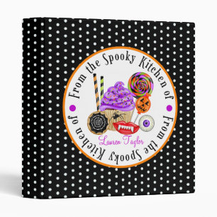 Cupcakes and Candy Halloween Recipe Binder