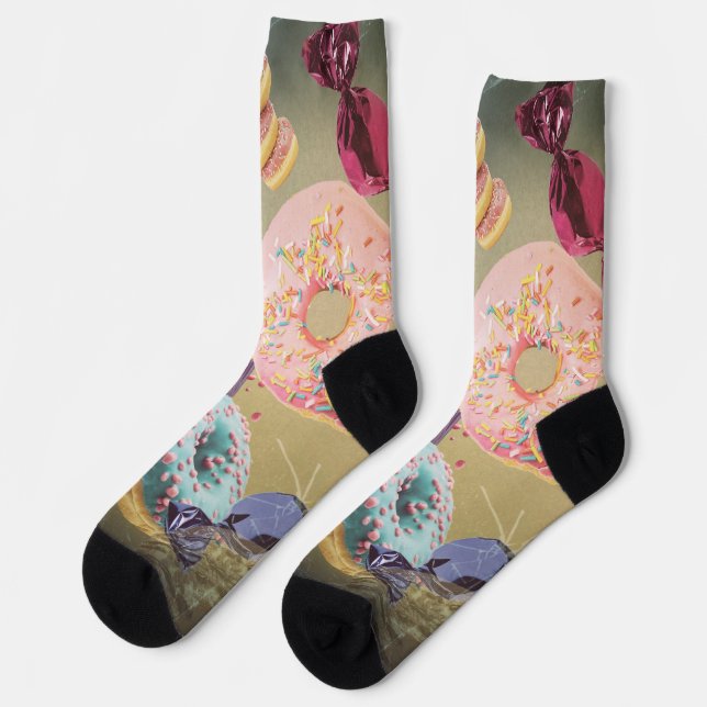 Cupcakes and Doughnut  Socks (Left)