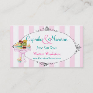 Cupcakes and Macarons Business Card