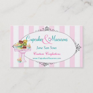 Cupcakes and Macarons Business Card