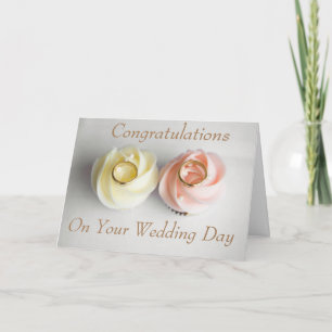CUPCAKES AND RINGS WEDDING CONGRATULATIONS CARD