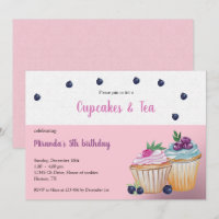 Cupcakes And Tea Birthday Paty