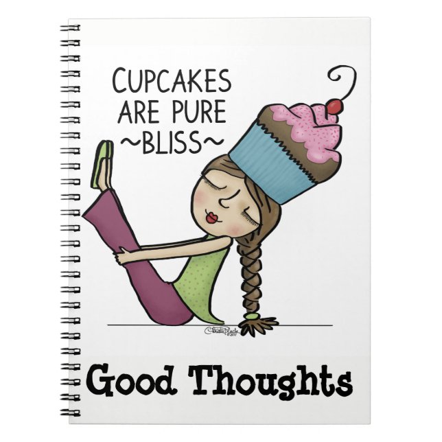 Cupcakes are Pure Bliss Notebook (Front)