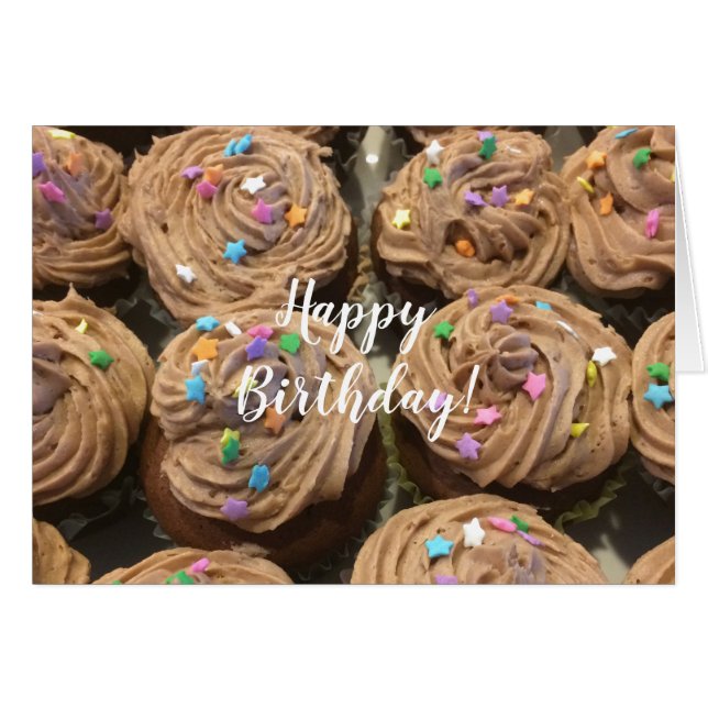 Cupcakes Au Chocolat Pour Votre Anniversaire (Devant horizontal)