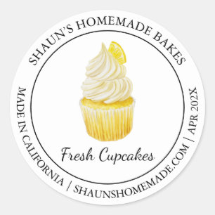 Cupcakes Baking étiquette moderne