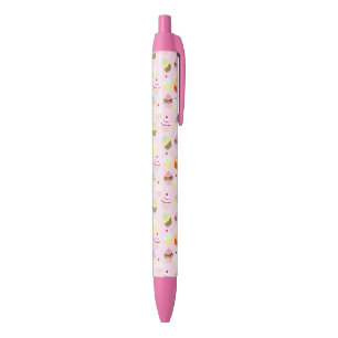 Cupcakes Black Ink Pen
