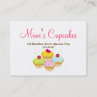 Cupcakes Business Card Template