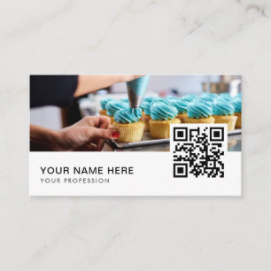 cupcakes business cards QR Code