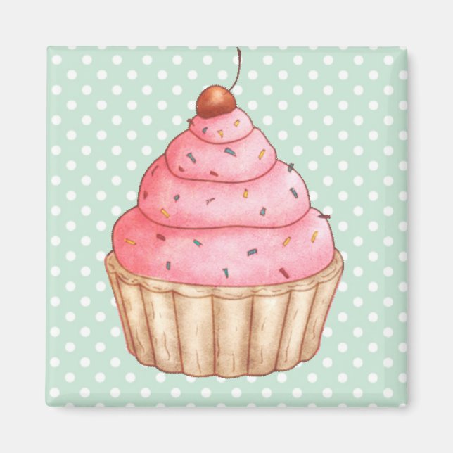 Cupcakes Cakes Pastry Magnet (Front)