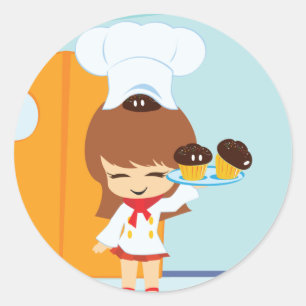 Cupcakes Classic Round Sticker