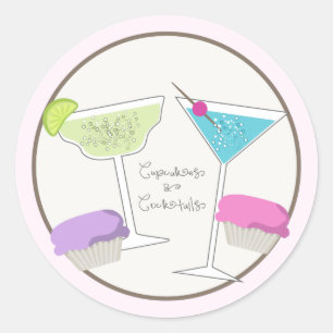 Cupcakes & Cocktails Stickers
