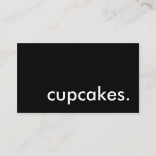 cupcakes. (colour customizable) business card