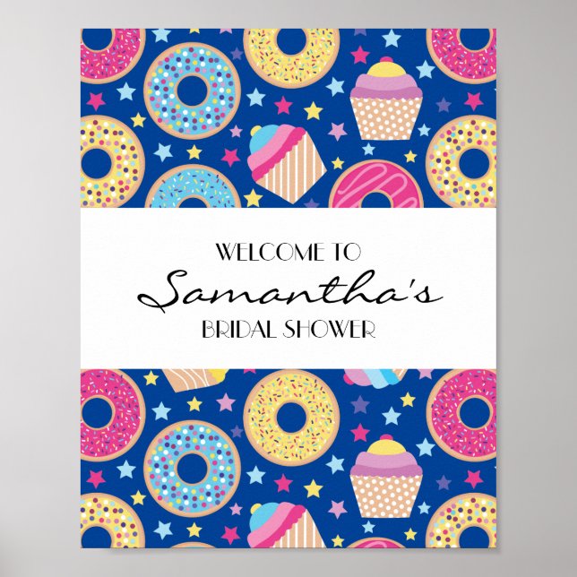 Cupcakes & Donuts Welcome Sign (Front)