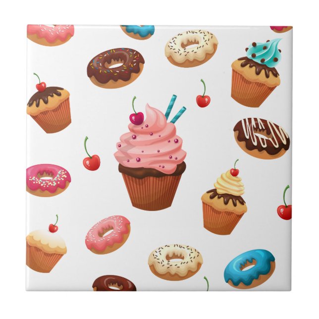 Cupcakes Doughnuts Tile (Front)