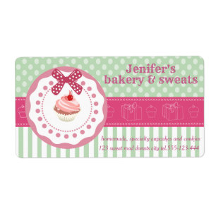 cupcakes et cookies vintages pois