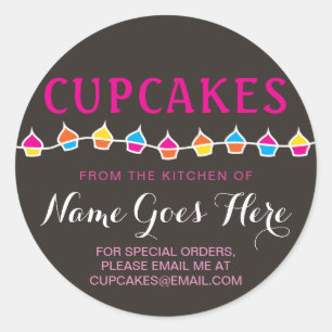 CUPCAKES from the kitchen of stickers