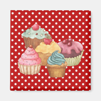 Cupcakes Gâteaux Aimant de pâtisserie