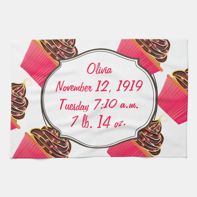 Cupcakes Kitchen Towel (Horizontal)