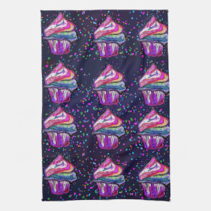 Cupcakes kitchen towel