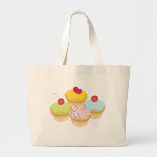 Cupcakes Large Tote Bag