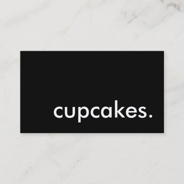 cupcakes. loyalty punch card (Front)