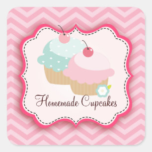 Cupcakes maison Étiquettes personnalisés