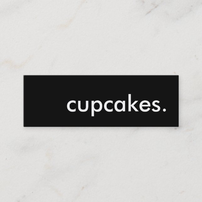 cupcakes. mini business card (Front)