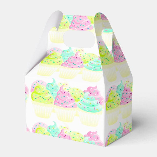 Cupcakes N Sprinkles - Party Favour Box (Front Side)