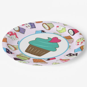 Cupcakes Paper Plate