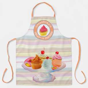 Cupcakes Pie Doughnut Macaron Sweet Baked Treats L Apron