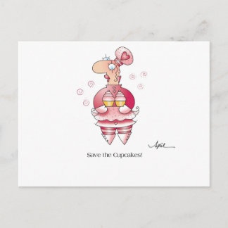 CUPCAKES Postcard by April McCallum
