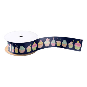 Cupcakes Satin Ribbon