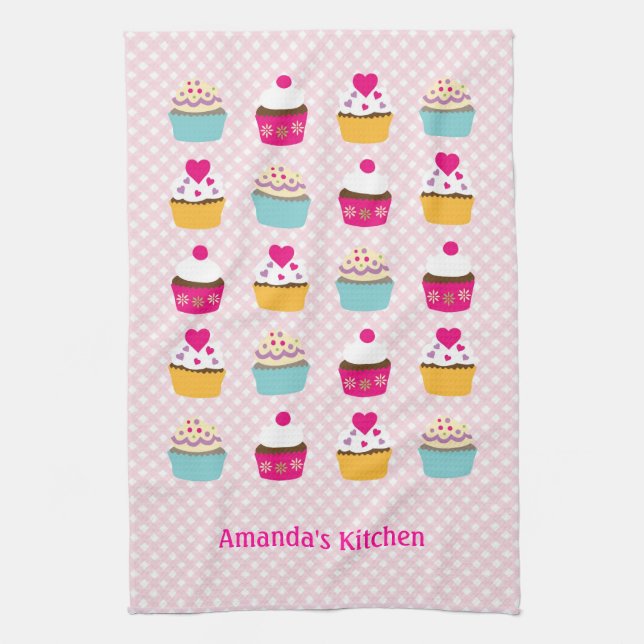 Cupcakes Serviettes de cuisine (Vertical)