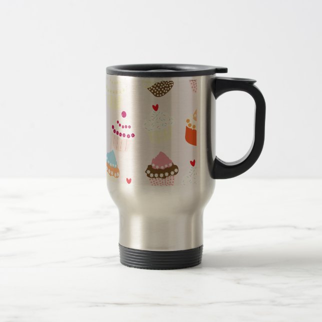 Cupcakes Travel Mug (Right)