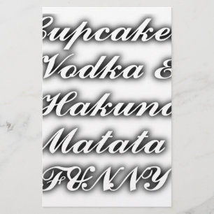 Cupcakes Vodka  Hakuna Matata FUNNY