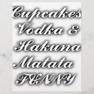 Cupcakes Vodka Hakuna Matata FUNNY