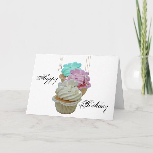 Cupcakes with Bling! Card (Front)