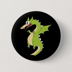 Cuphead Dragon (grim Matchstick) Sticker 2 Inch Round Button