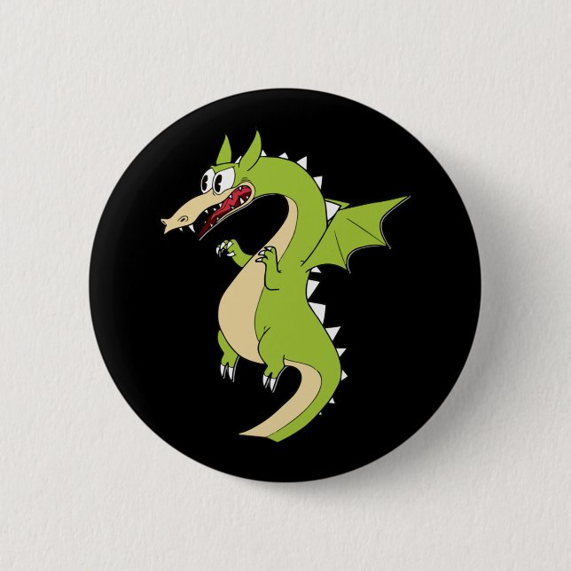 Cuphead Dragon (grim Matchstick) Sticker  2 Inch Round Button (Front)