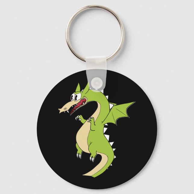 Cuphead Dragon (grim Matchstick) Sticker  Keychain (Front)