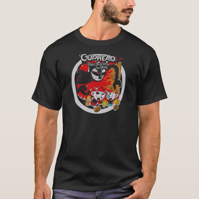 Cuphead Mugman Don't Deal with The Devil 2017 T-Shirt (Front)